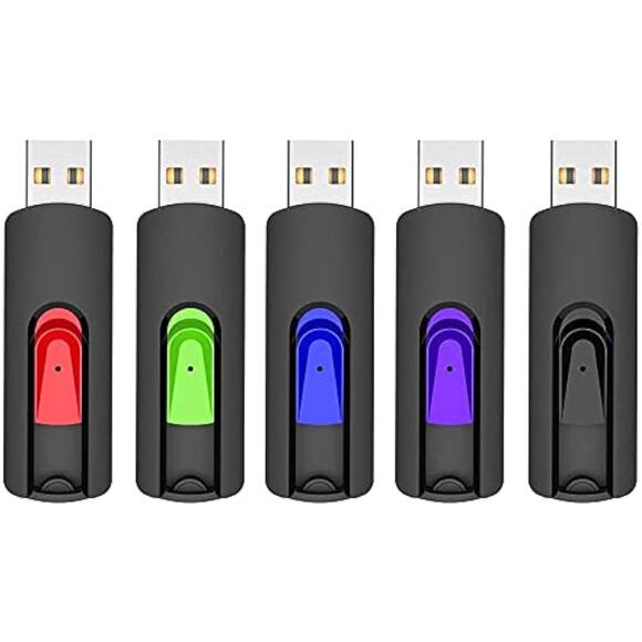 RAOYI Other - 5 Pack 64GB USB Flash Drive, USB 2.0 Memory Stick for PC, Laptop, etc. (G2-1053)